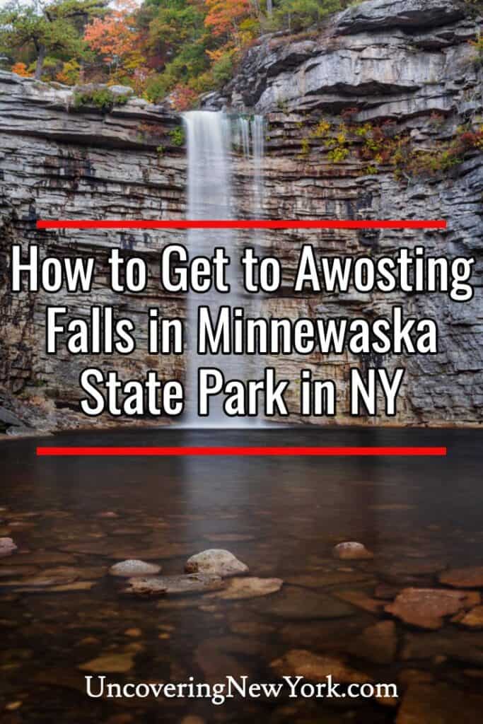 Awosting Falls in Minnewasksa State Park in New York