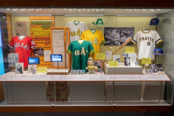 Display at the National Baseball Hall of Fame in Cooperstown NY