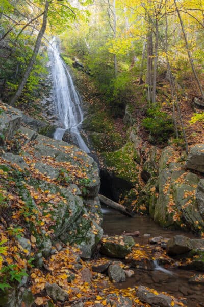 Side view of Buttermilk Falls near Ellenville New York