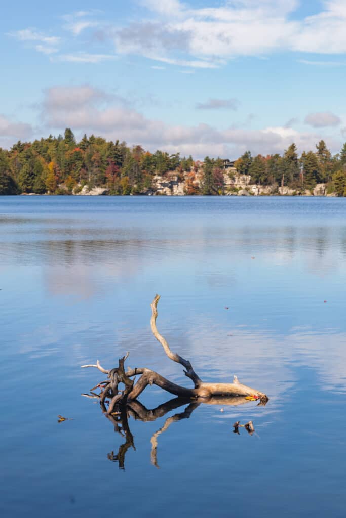 Hiking the Lake Minnewaska Trail at Minnewaska State Park Preserve