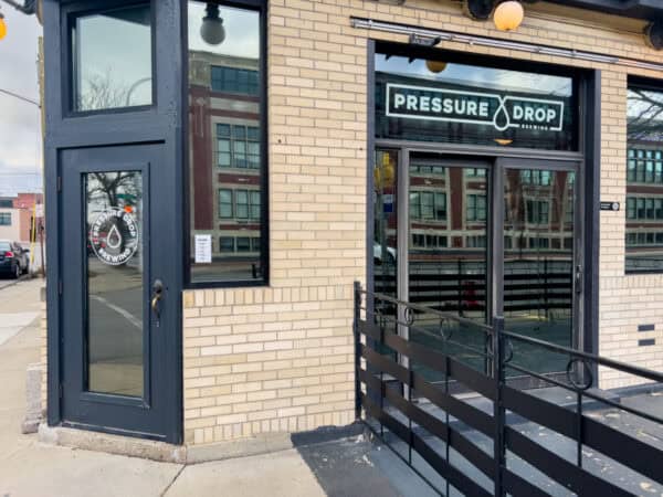 The entrance to Pressure Drop Brewing in Buffalo NY