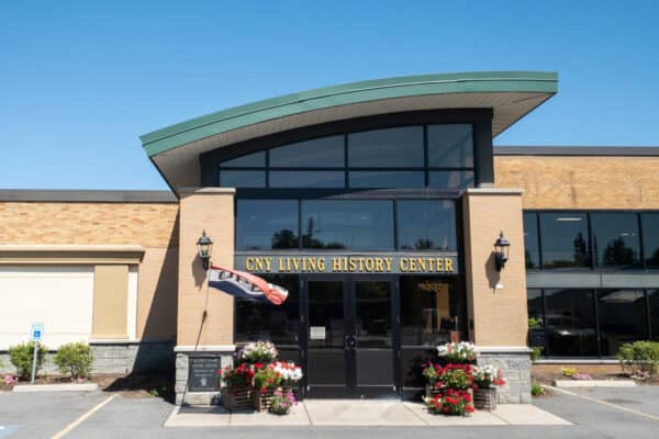 The exterior of the main building of the CNY Living History Center in Cortland County NY