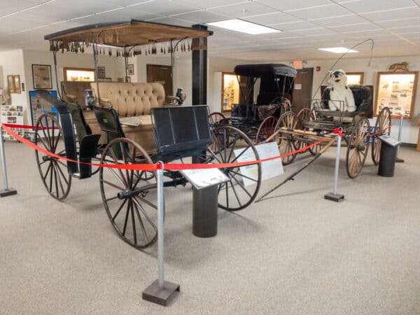 Brockway carriages at the Central New York Living History Center in the Finger Lakes