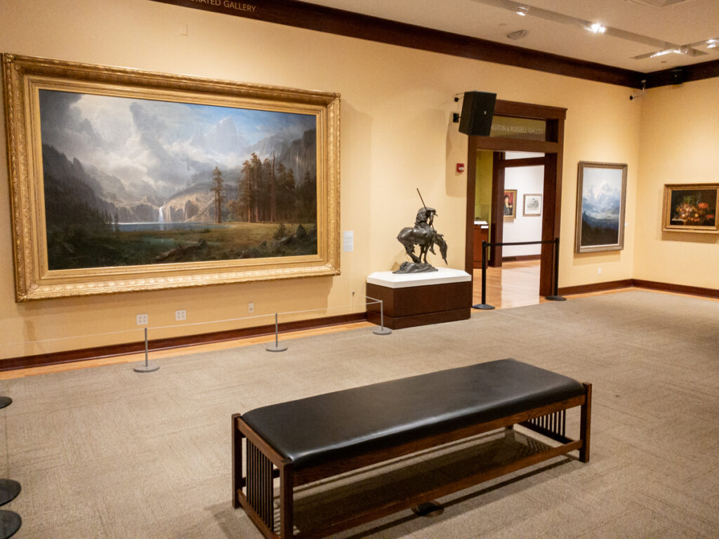 Art on display inside The Rockwell Museum in Corning NY