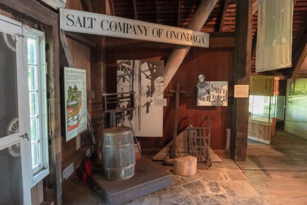 Displays inside the Salt Museum in Onondaga County New York