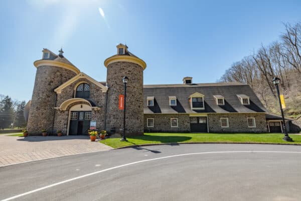 Stone Barn at the entrance to the Farmers' Museum in Cooperstown NY