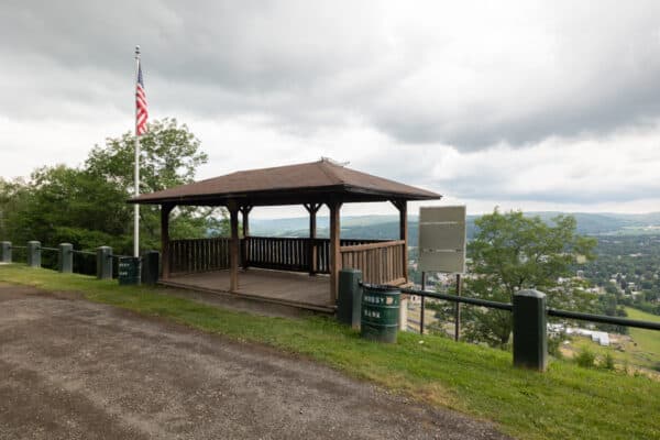 Pavilion at the Mossy Bank Park overlook in Bath NY