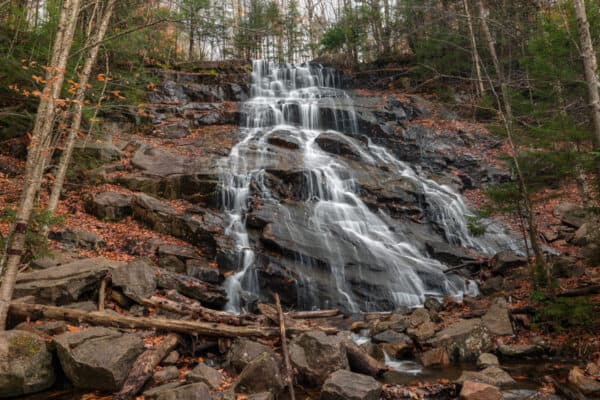 Death Brook Falls in the Adirondacks of New York