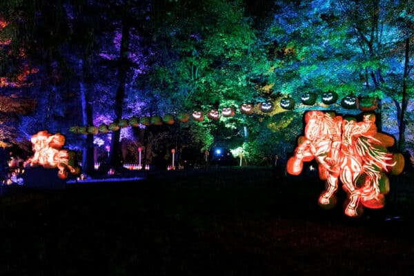 Headless horseman dispaly at the Great Jack O'Lantern Blaze in New York