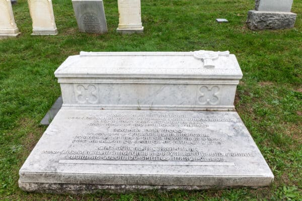 Family graves near Chester Arthur in Albany Rural Cemetery in Albany New York