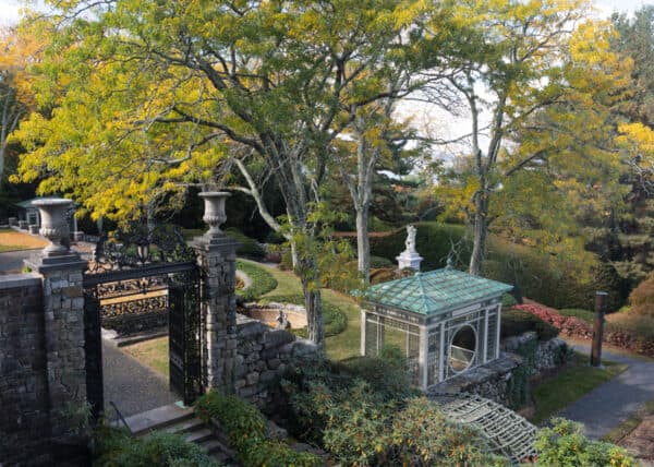 The back gardens of Kykuit in the Hudson Valley of New York