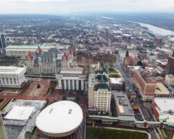 Overlooking Albany from the Free Corning Tower Observation Deck