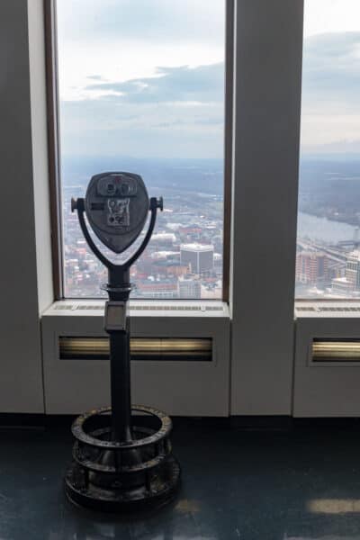 Viewfinders at the Corning Tower Observation Deck in Albany NY