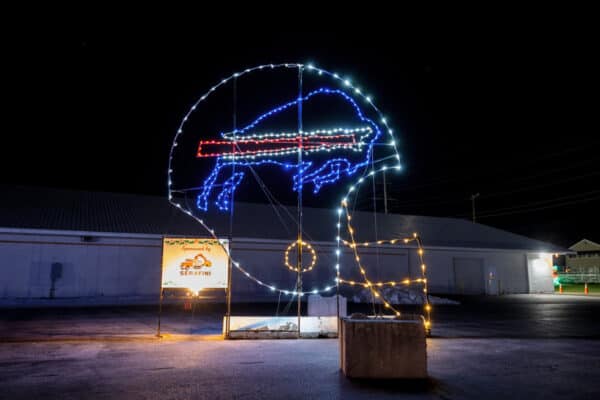 Buffalo Bills lights at the Festival of Lights in Hamburg NY