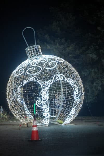 Giant ornament at ROC Lights near Rochester New York