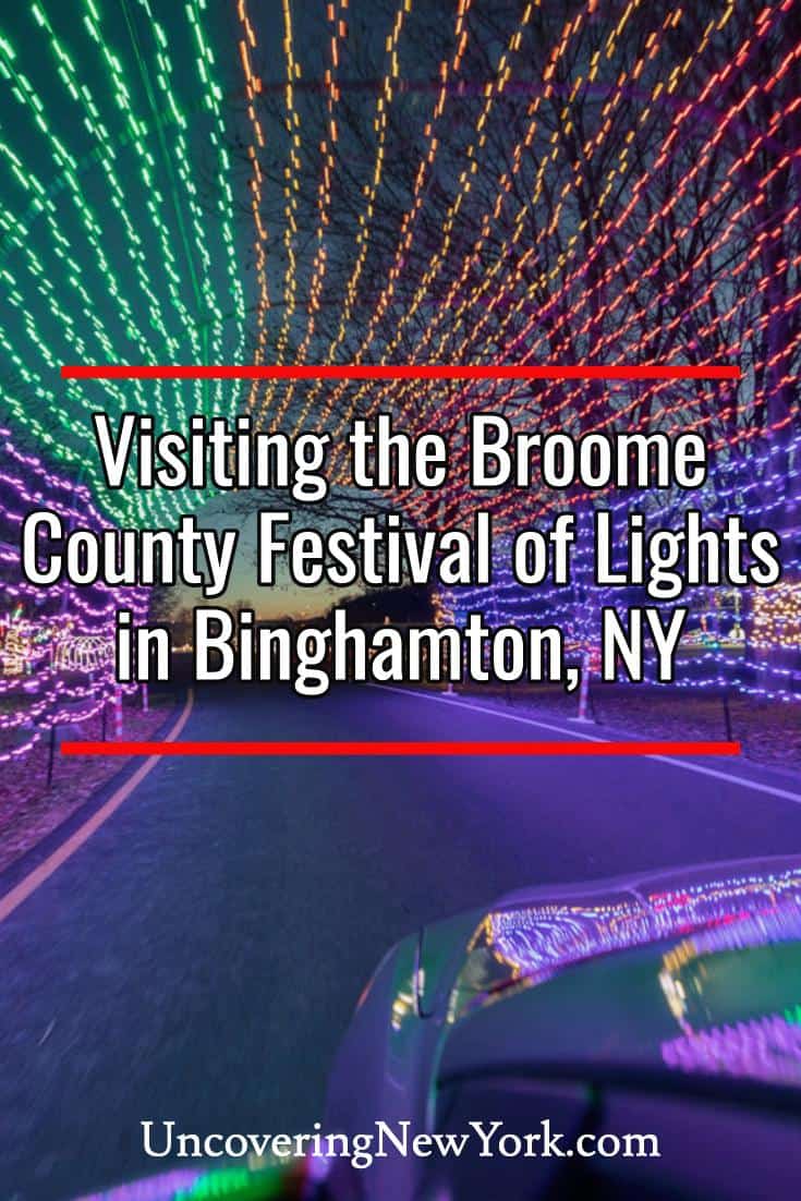 Driving Through the Broome County Festival of Lights in Binghamton