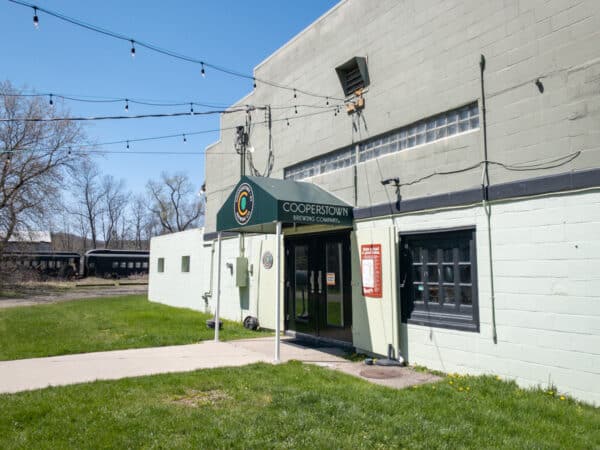 The exterior of Cooperstown Brewing Company in Milford, New York