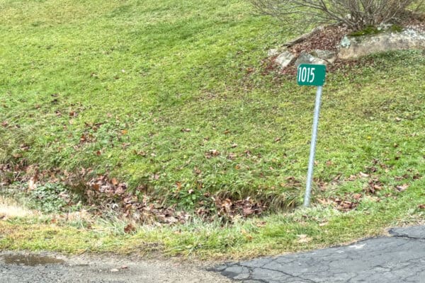 Gravity Hill starting marker in Olean NY