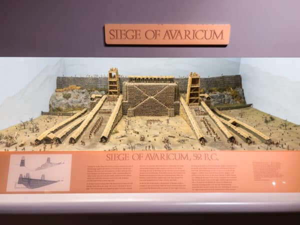 War diorama at the West Point Military Museum in the Hudson Valley of New York