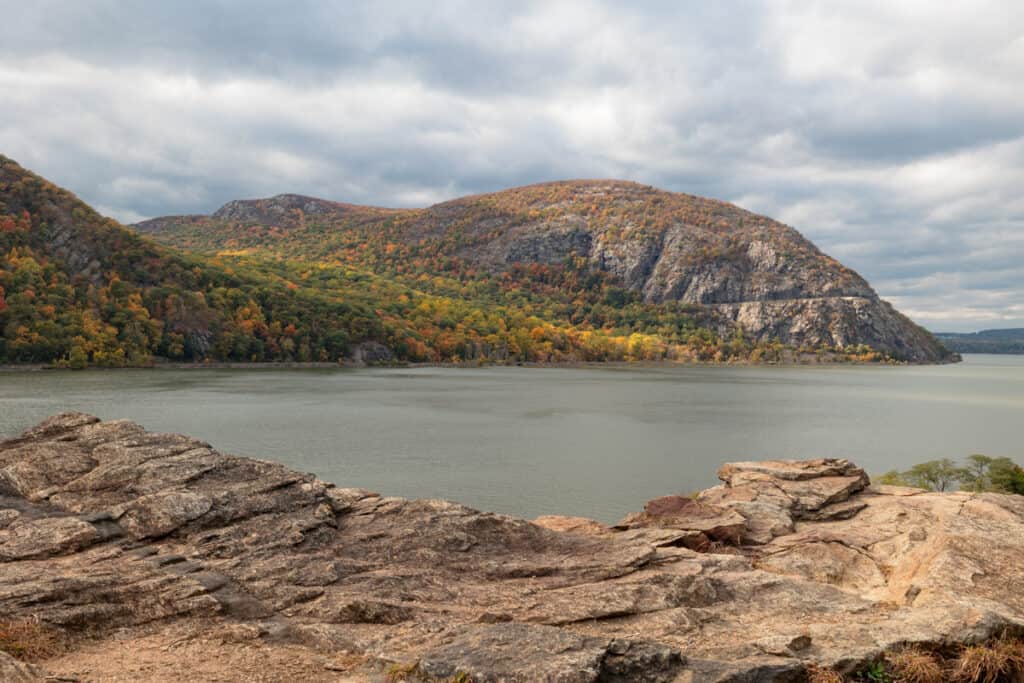 The view from Little Stony Point in Cold Spring NY