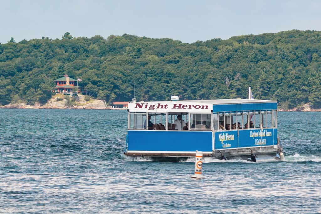 The Night Heron glass-bottom boat with Clayton Island Tours