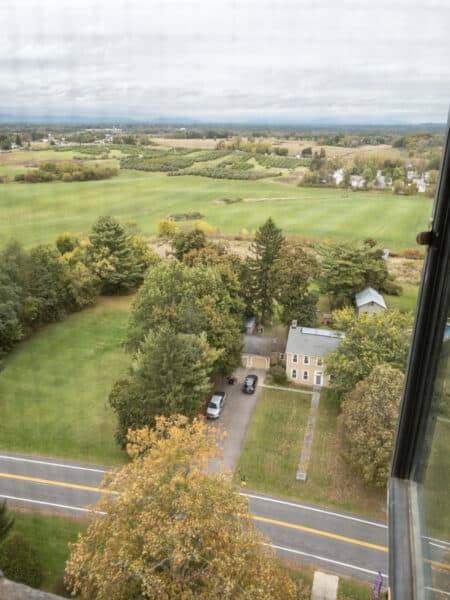 The view from the top of the Saratoga Monument in Saratoga County NY