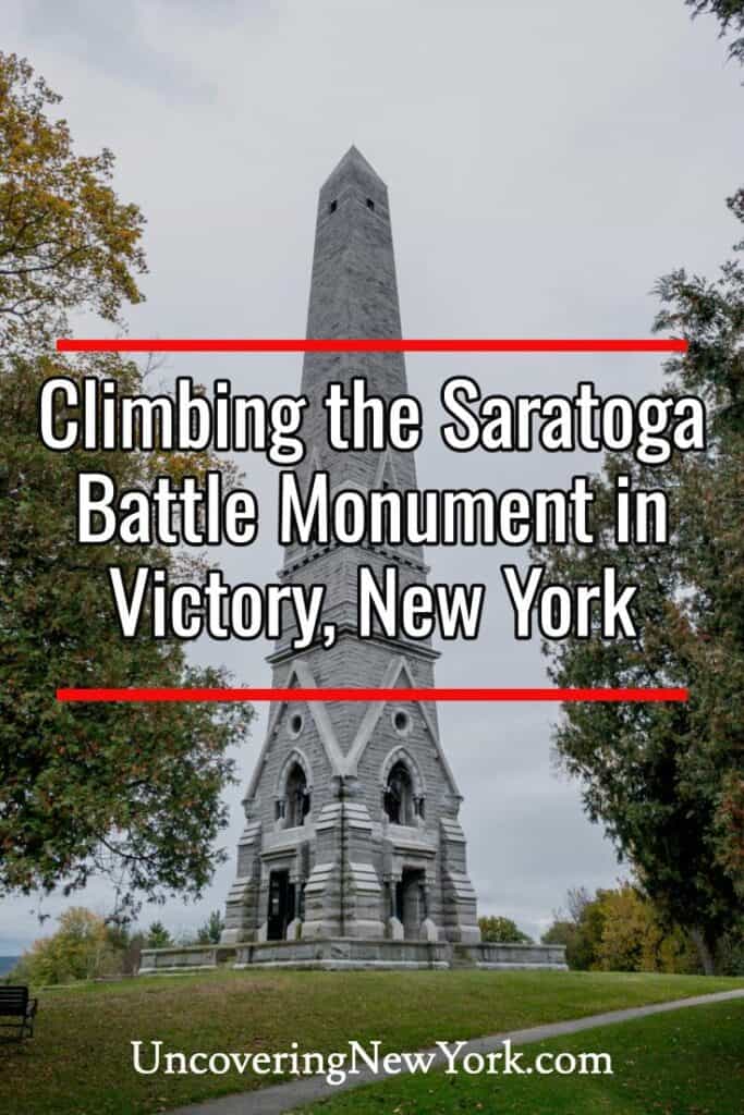 The Saratoga Monument in Victory New York