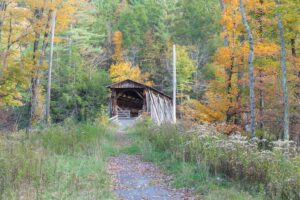 Visiting Halls Mills Covered Bridge in Sullivan County, NY