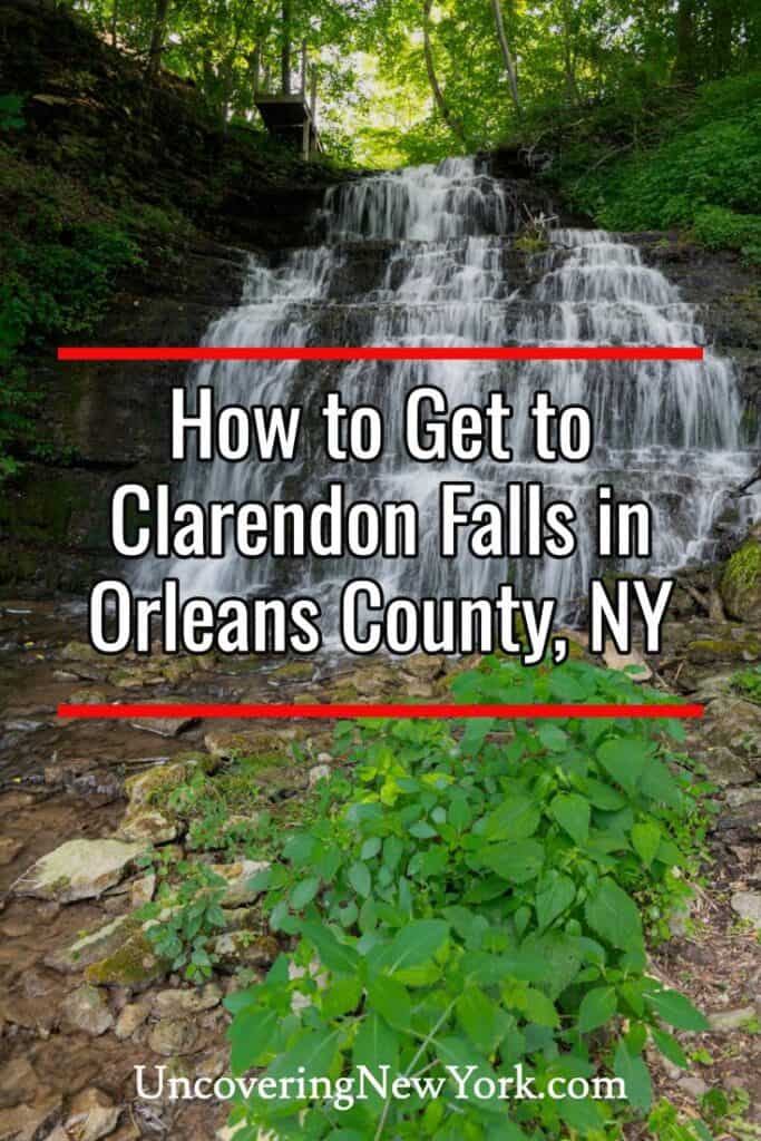 Clarendon Falls in Orleans County New York