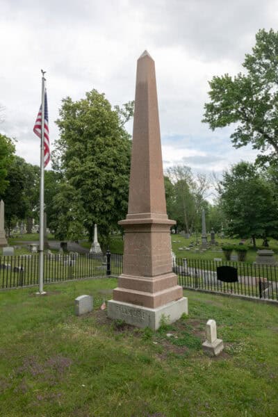 The Grave of President Millard Fillmore in Forest Lawn Cemetery in Buffalo NY