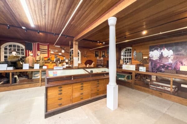 Displays inside the Old Stone Fort Museum in Schoharie New York
