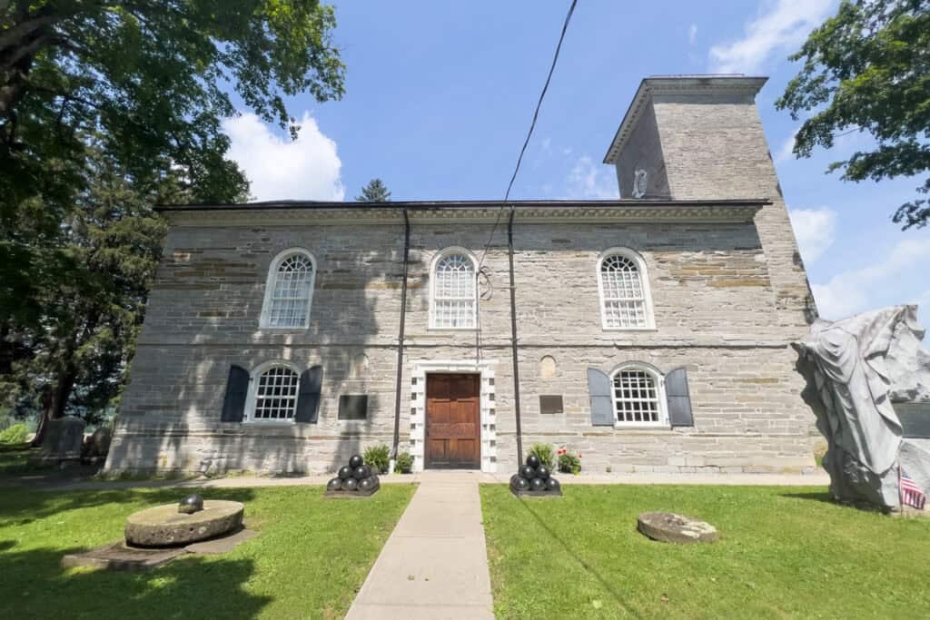 The outside of the Old Stone Fort in Schoharie, New York